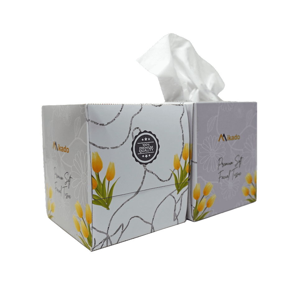 Luxury Cube Facial Tissue 2 Ply 85 sheets - 36 Box/Cs