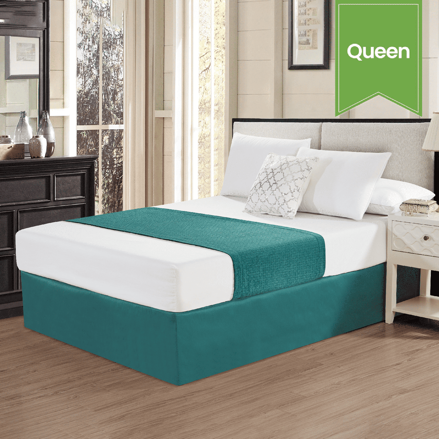 Bed Scarf Queen Deep Sea 26x94