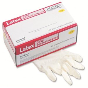 Latex Gloves Powdered Non-Sterile 100 Pcs/Box, 10 Box/Case (Large)