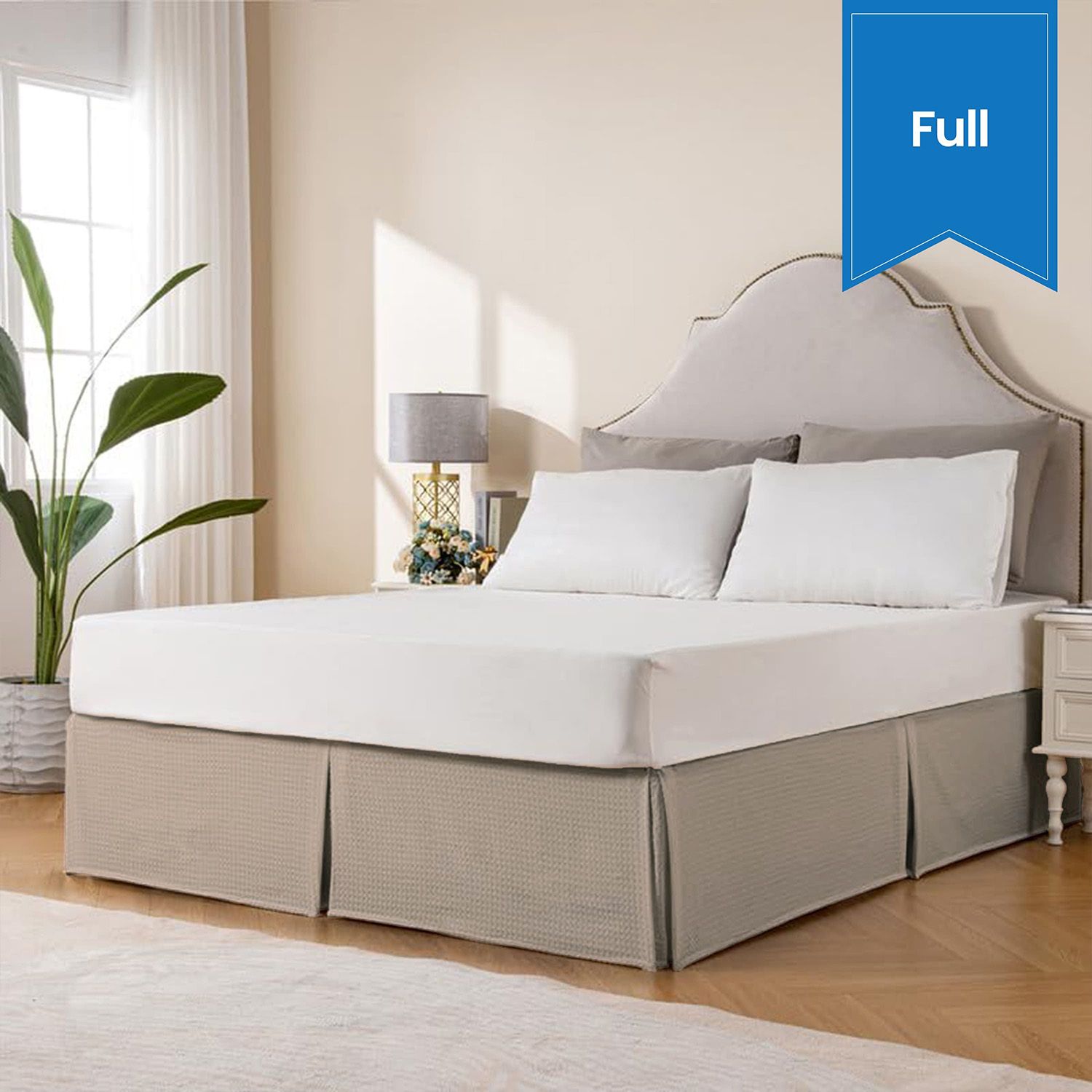 Full Bed Skirt - Grey Dove