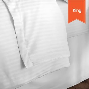 Ryotei T-250 Sateen Stripe Duvet Cover 110 x 99 King