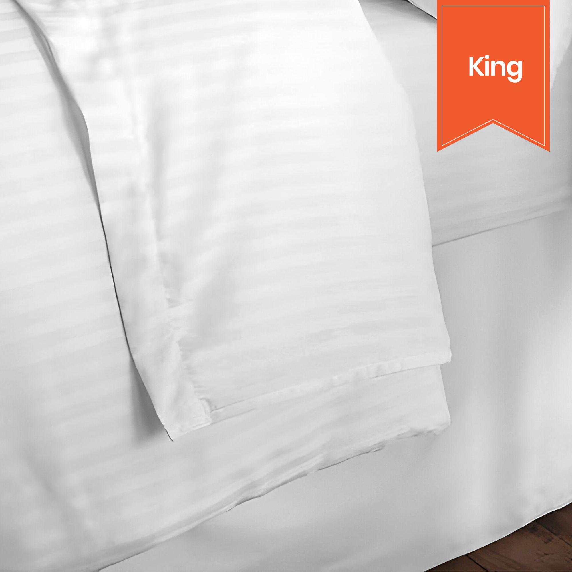 Ryotei T-250 Sateen Stripe Duvet Cover 110 x 99 King