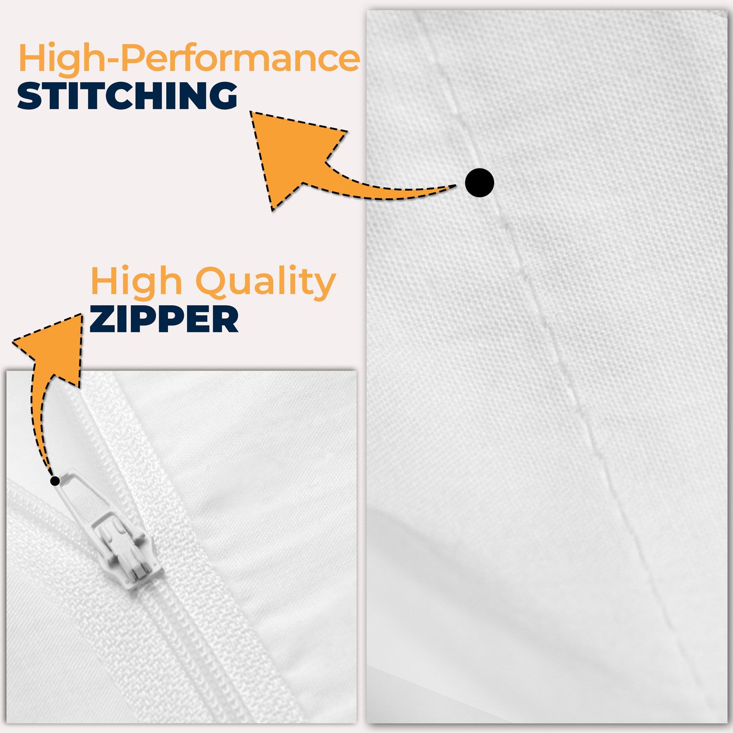 Ryotei Pillow-protector with Zipper 21 x 27 Standard - Image 2