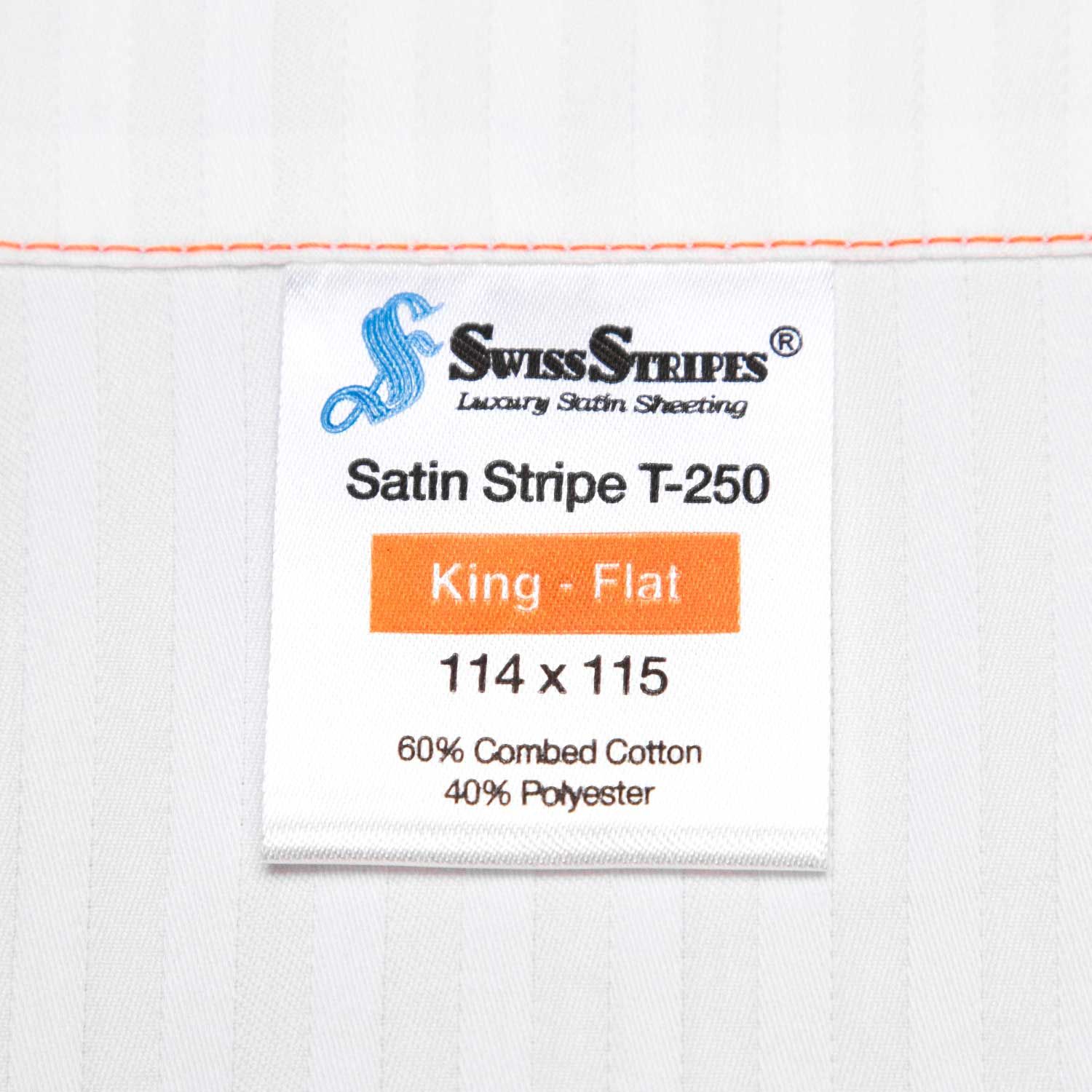 Swiss Stripes T-250 King Flat 114x115 - Image 5