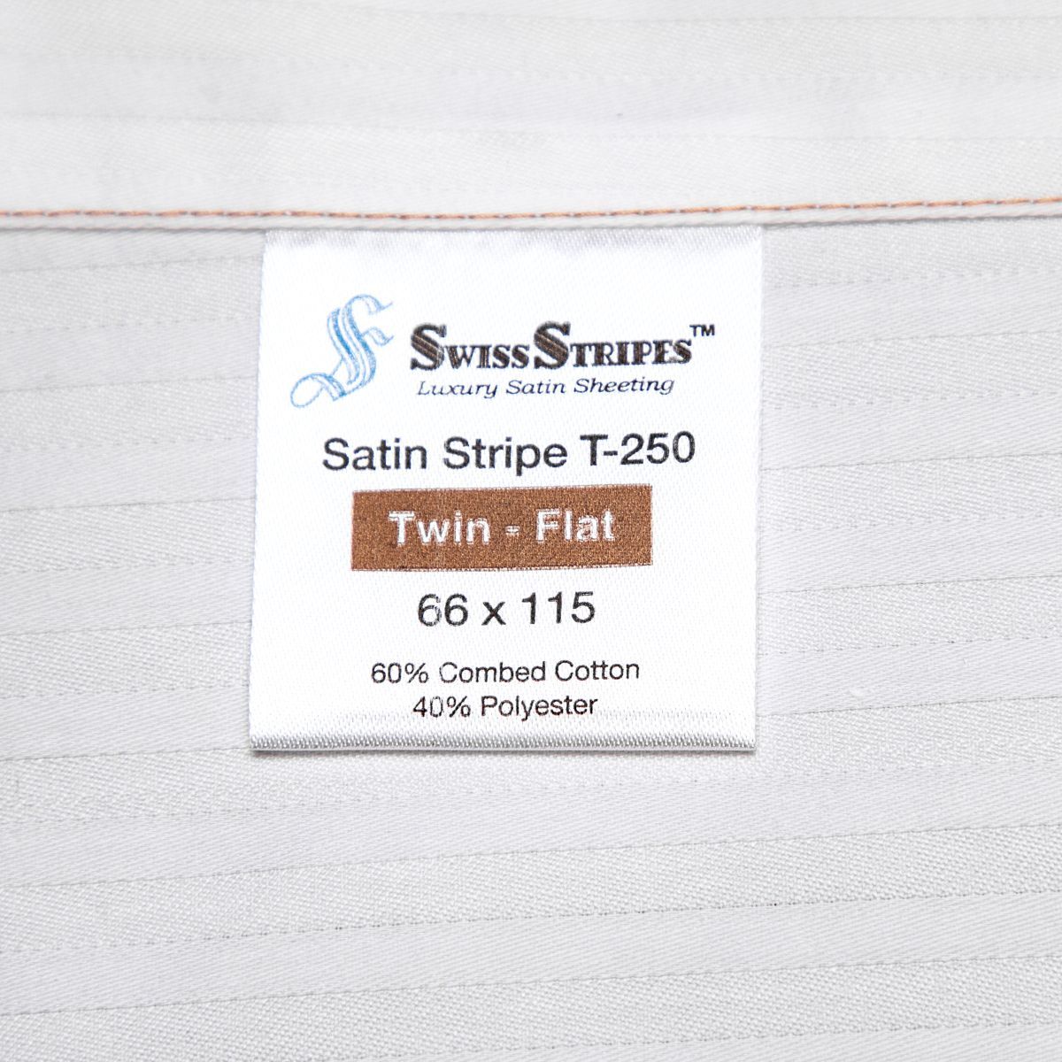 Swiss Stripes T-250 Twin Flat 66x115 - Image 3