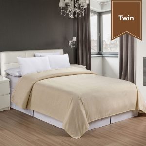 Classic Caramel Microfiber Top Sheet Twin Flat 68x96