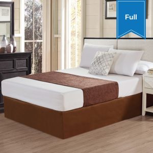 Chenille Bed Scarf 26 x 85 Full Brown