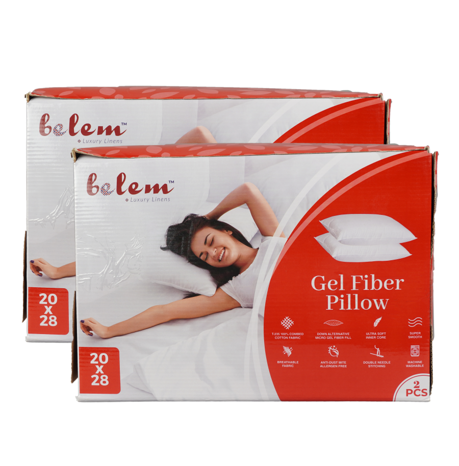 Belem Down Alternative Gel Fiber Pillows - Pack of 2 - Image 3