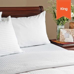 Swiss Stripes T-250 King Pillowcase 42x46