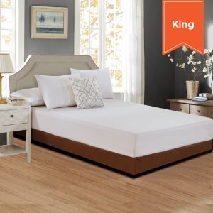 Fitted Box Spring Wrap 78 x 80 + 10.50 King Brown