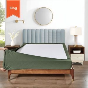 Stretchable Box Spring Wrap King Organic Green