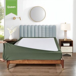 Stretchable Box Spring Wrap Full / Queen Organic Green