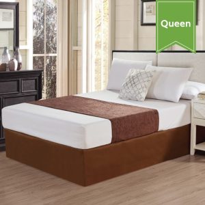 Chenille Bed Scarfs 26 x 94 Queen Brown