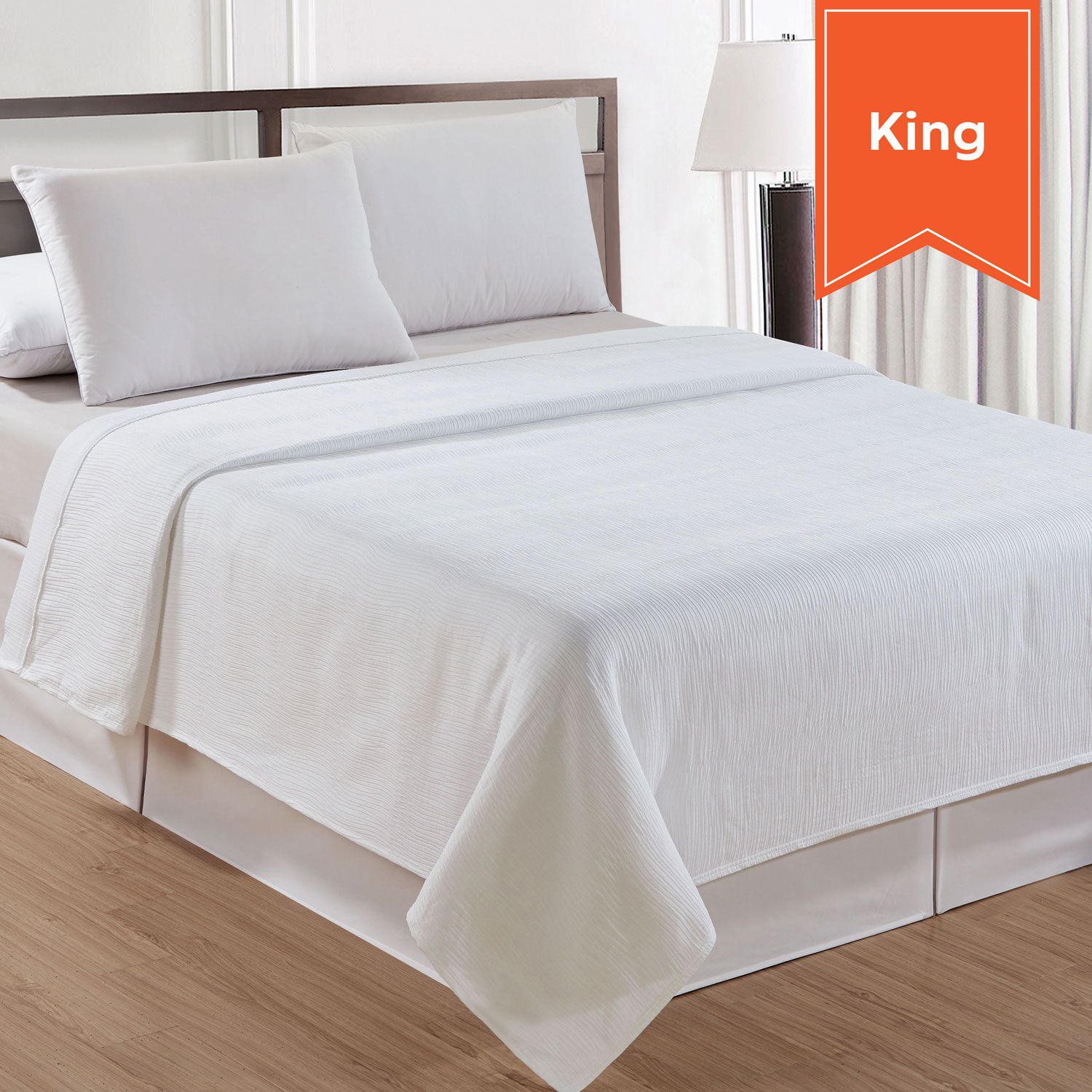Ripple Puffed Top Sheet King 108x96