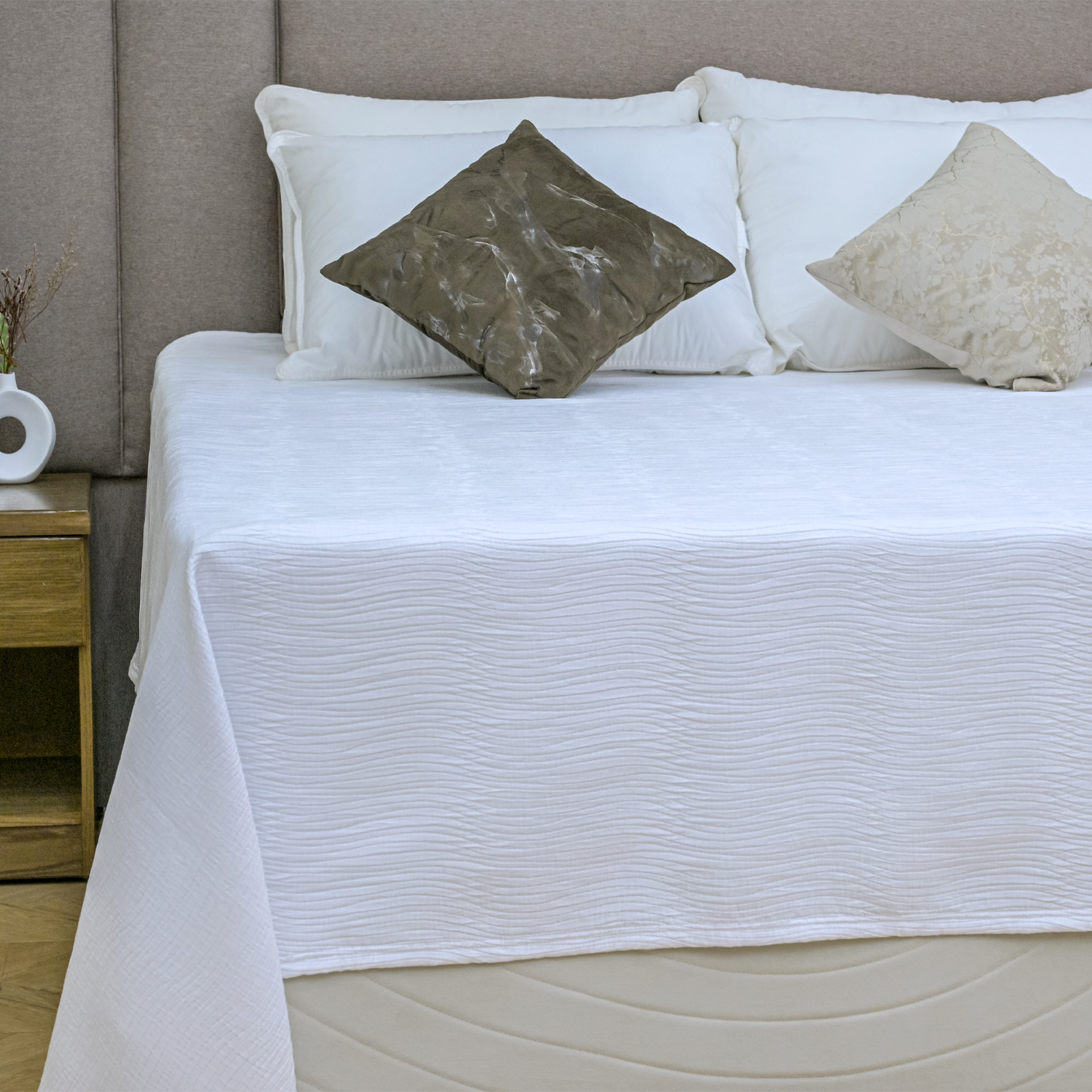 Ripple Puffed Top Sheet Queen 94x96 - Image 4