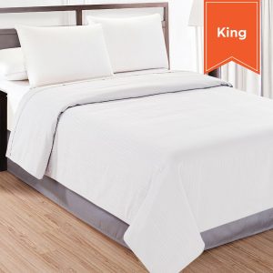 Water Streams Top Sheet King 108x96 White
